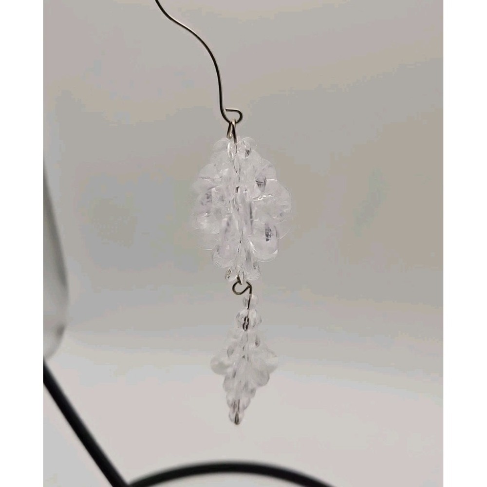 Lot Of 6 Handmade‎ Crystal Tree Ornaments